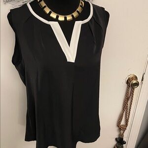 Black and White Women's Blouse